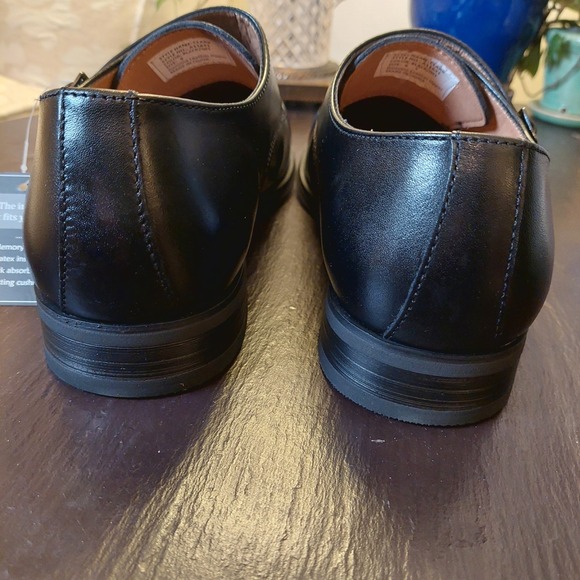 NEW! La Milano Men's Clark Leather Double Monk Strap Dress Shoes Black Sz 9M $70 - Picture 5 of 16